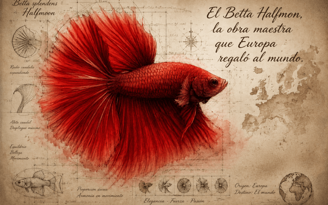 El Betta Halfmoon, la obra maestra que Europa regaló al mundo.